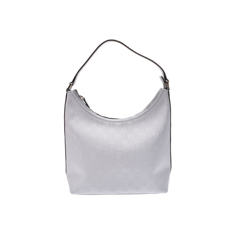 Gucci silver shoulder bag GG canvas